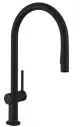 Hansgrohe-HG-Talis-M54-Einhebel-Kuechenmischer-210-Eco-Ausziehbrause-2jet-Mattschwarz-72842670 gallery number 1